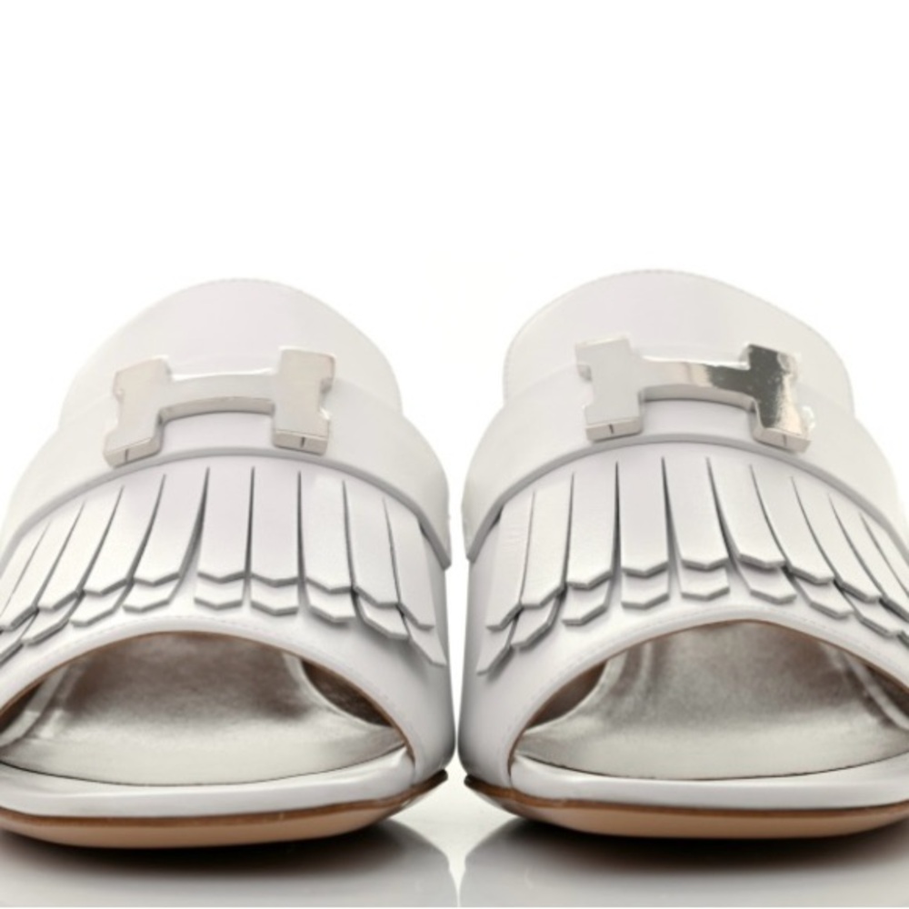 HERMÉS CALFSKIN ALMA SANDALS 36.5